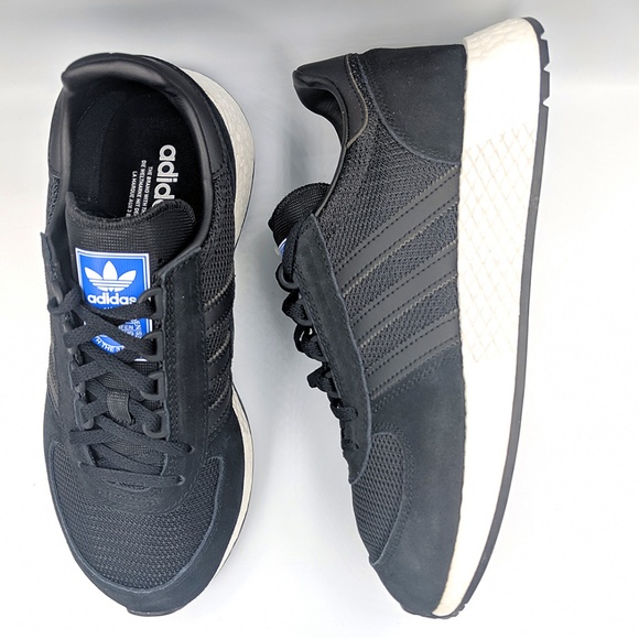 Adidas Originals Men's MarathonX5923 Running Sneakers Black and White - Picture 2 of 8